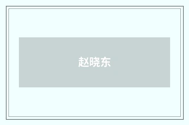 赵晓东