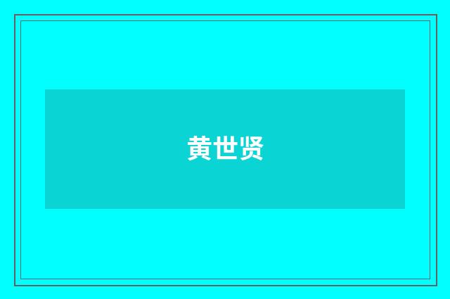 黄世贤品牌
