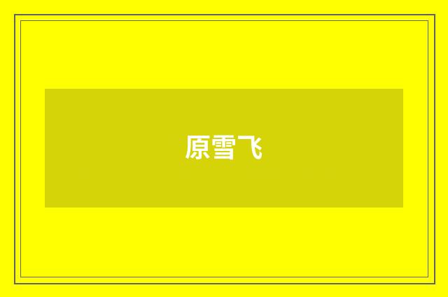 原雪飞