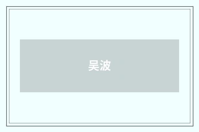 吴波品牌