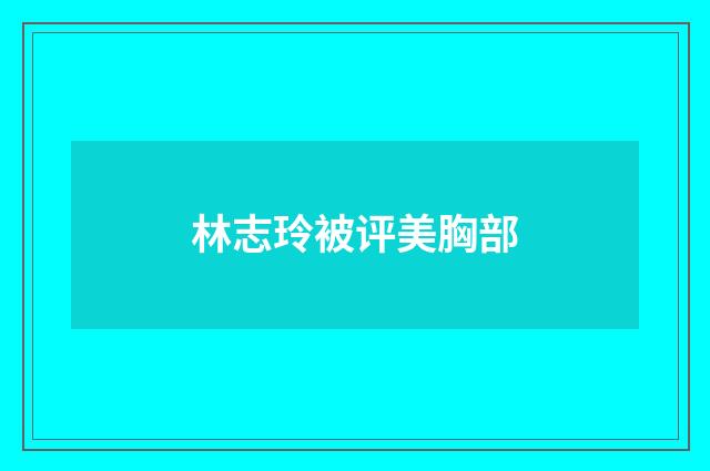 林志玲被评美胸部